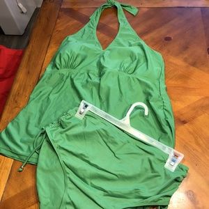 Green bathing suit